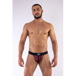Mr B - Mister B Jockstrap en néoprène Mister B Noir-Rouge